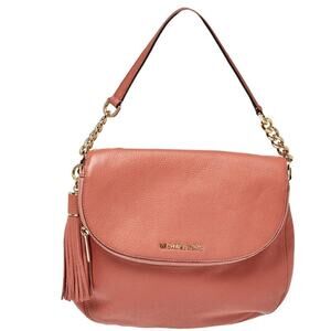 MICHAEL Michael Kors Peach Leather Bedford Shoulder Bag
